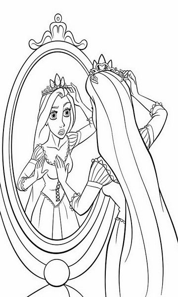 kolorowanka Zaplątani do wydruku malowanka coloring page Tangled Roszpunka Disney z bajki dla dzieci nr 37